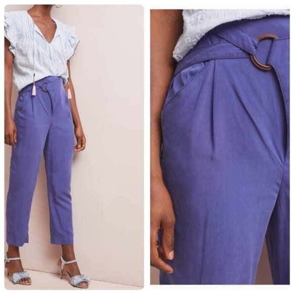 Anthropologie Cupro Wrap Trousers Small New - Picture 5 of 7